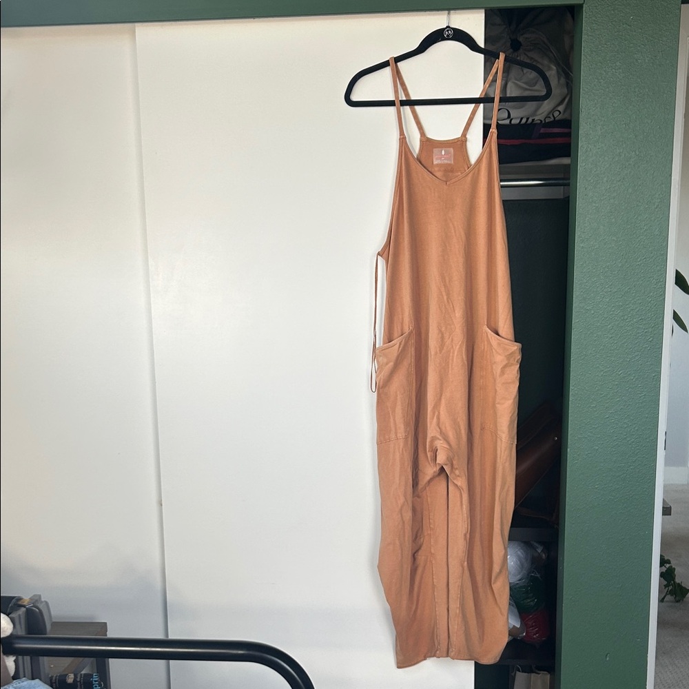 FP Movement by Free People Tan Jumpsuit